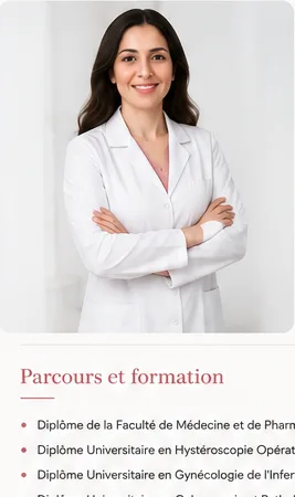 Dr Hanan Hssini dans son cabinet de gynécologie à Oujda